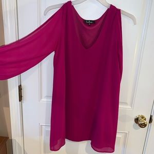 Lulu’s Magenta dress. Long sleeve